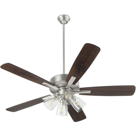 Quorum Lighting - Ovation - 5 Blade Ceiling Fan with Light Kit In Transitional