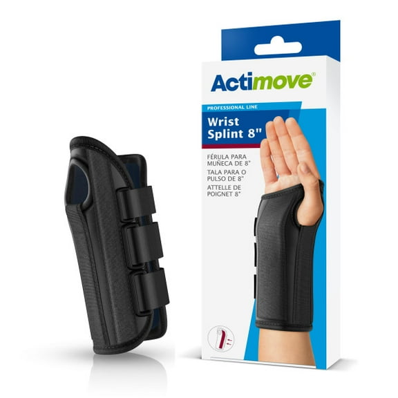 Actimove Wrist Splint 8IN Right Black X-Small