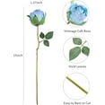 thumbnail image 2 of 24pcs Artificial Vintage Roses Fake Silk Rose Flowers with Long Stem for DIY Bouquets Wedding Centerpiece Party Home Kitchen Decoration(Cream Pink), 2 of 5