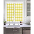 thumbnail image 2 of Farmhouse Farm Window Privacy Film Minimalism Yellow Buffalo Check Plaid Holiday Theme Glass Window Film UV Blocking Static Cling Non-Adhesive Sticker Covering for Home Door 19.6 x 39.3 inches, 2 of 8