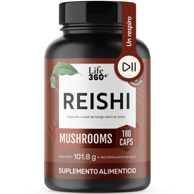 HONGO REISHI Life360+ 180 Cápsulas