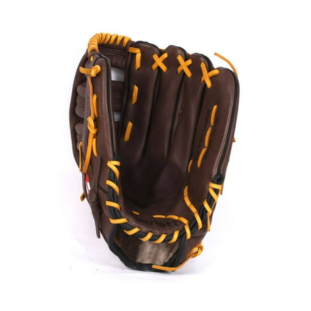 GL-127 Gant de baseball Compétition Extérieur, Cuir, 12,7 Pieds', Marron