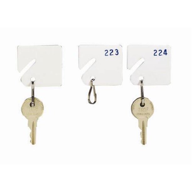 MMF 5313231BD06 Slotted Rack White Key Tags 161 180 Packed 20 Per