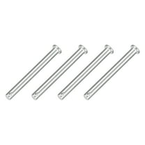 4Pcs 5/16" x 3-1/8" Single Hole Clevis Pins, 304 Stainless Steel Flat Head Pins