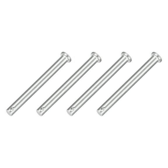 4Pcs 5/16" x 3-1/8" Single Hole Clevis Pins, 304 Stainless Steel Flat Head Pins