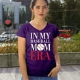 thumbnail image 4 of In My Baseball Mom Era Women's V-Neck T-shirt Funny Mom of Boys Best Team Supporter Mother Active Sports Child Mommy Tee, 4 of 7
