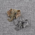 thumbnail image 4 of Vintage Rhinestone Brooch Prom Party Brooch Retro Elephant Banquet Shining Crystal Clothes Scarf Badge Chest Pin, Gold, 4 of 7