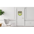 thumbnail image 5 of Welcome Lemon Door Sign Home Decor Round Wood Wreaths Wall Hanging Sign Farmhouse Porch Sign Front Door Decoration for Housewarming Gift All Seasons Holiday,11In, 5 of 5
