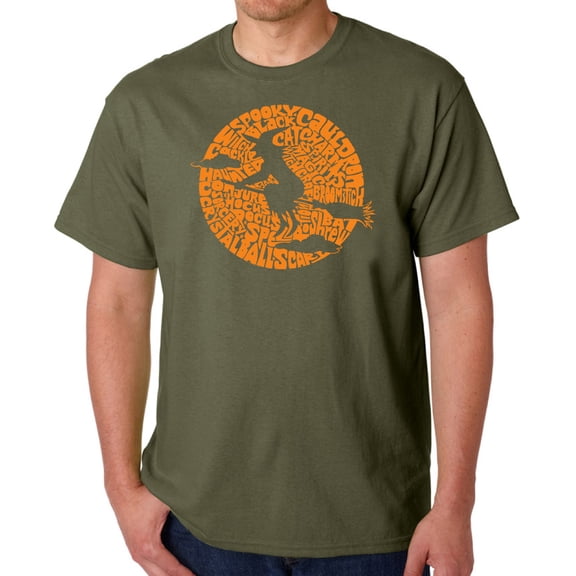 Men's Word Art T-shirt - Spooky Witch