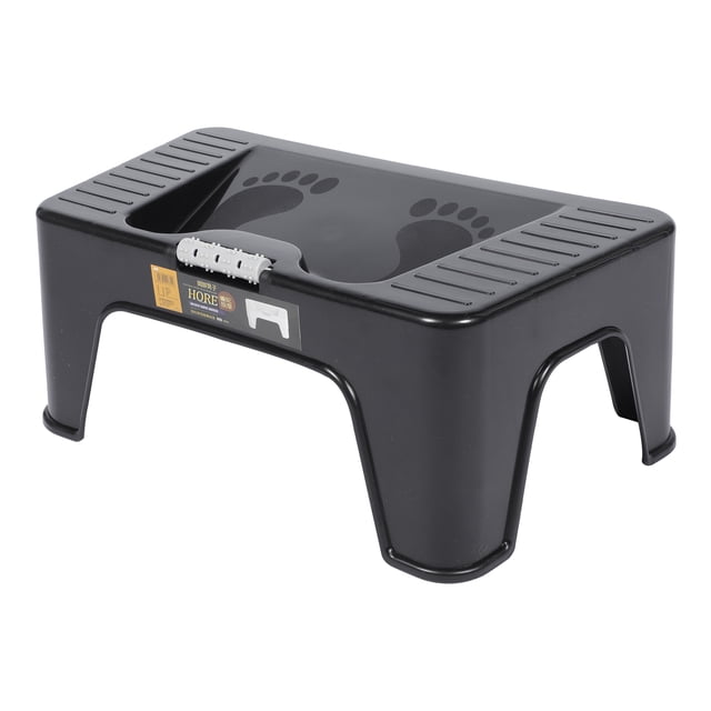 OULII 1Pack Toilet Footstool Plastic Footrest for Office Use with Simple Color