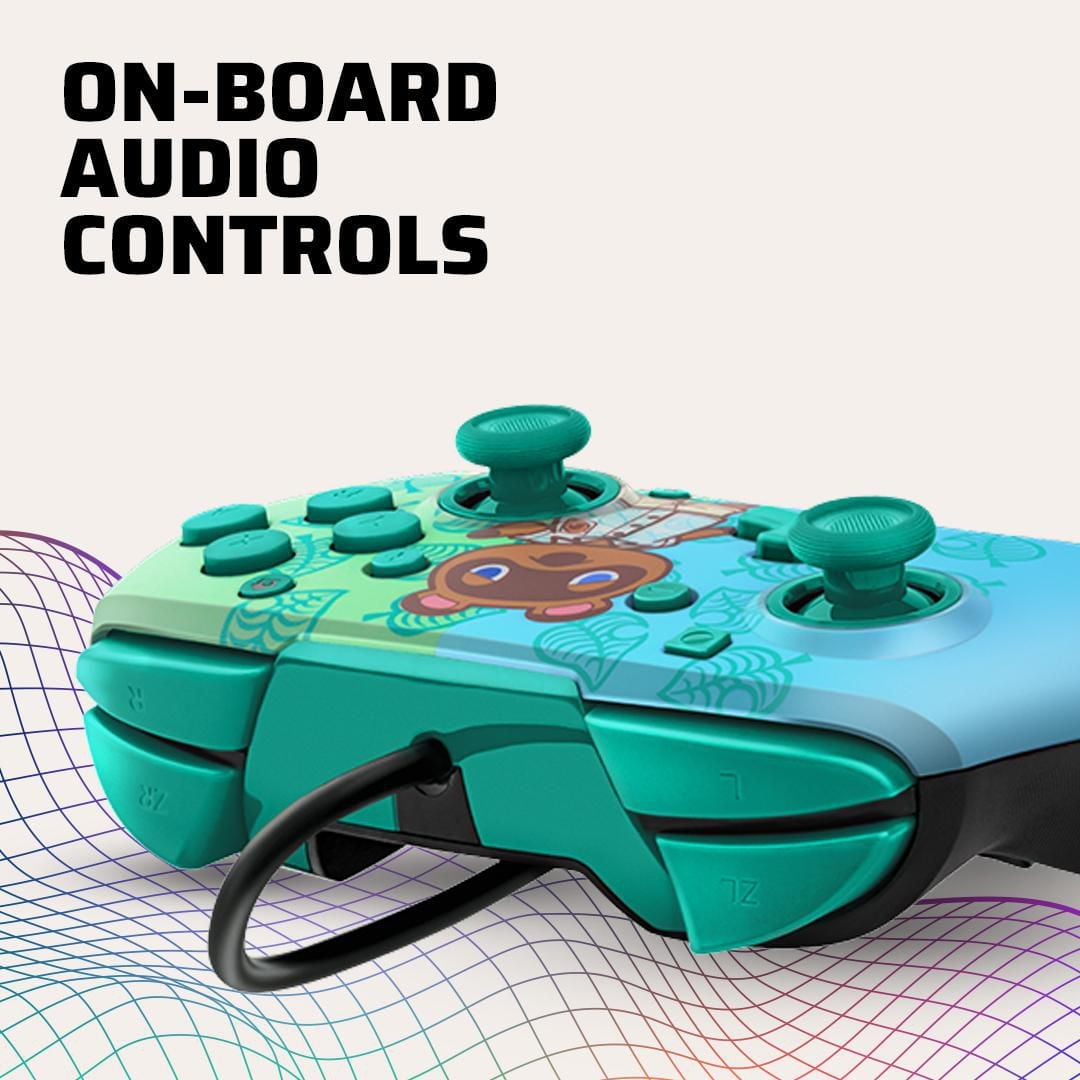 Faceoff Deluxe+ Audio Wired Controller: Animal Crossing Tom Nook