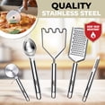 thumbnail image 3 of Kaluns 50 PCS Silicone Kitchen Utensils Set Complete Kitchen Set - 800&Acirc;&deg;F Heat Resistant Non-Stick Premium Cooking Utensils W Wooden Handles - Can Opener, Masher, Turn, 3 of 8