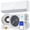 White-115V, variant on Aircold 12000 BTU Mini Split Air Conditioner & Heater, 208/230V 22 SEER2 Energy Saving Ductless Inverter AC Heat Pump with WiFi, Cool & Heat up to 750 Sq.Ft