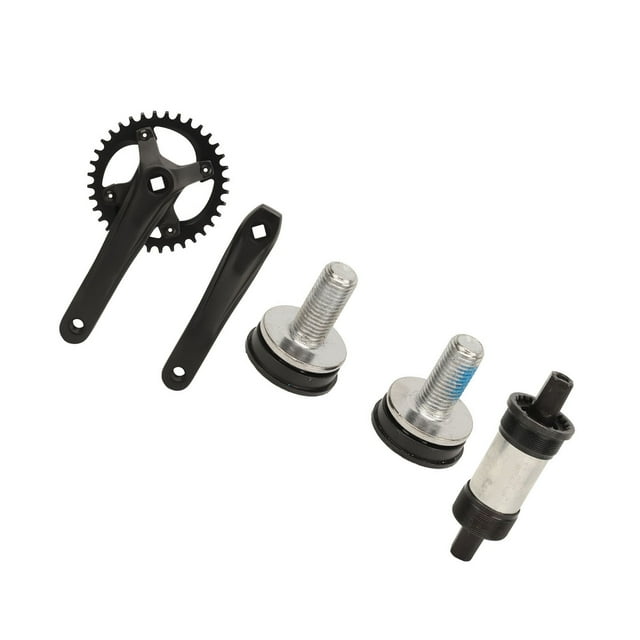 Juego De Bielas Para Bicicleta De Montaña, Juego De Bielas Cónico Cuadrado BCD De 104 Mm Juego De Bielas Para Bicicleta Con Cadena Positiva Negativa De aleación De Aluminio 36T