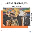 thumbnail image 6 of Yayeee Doormat for Indoor Entrance 32" x 20" Non Slippery Floor Rug, Bright Skeleton, 6 of 8