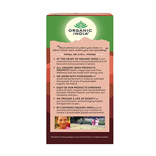 Organic India Tulsi Masala Chai Tea 25 Tea Bags - Walmart.com