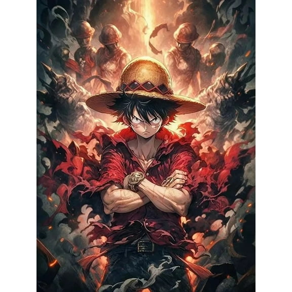 Japanese Anime Diamond Painting Set (for Adults) 5D DIY Anime Diamond Art Set (for Beginners) Round Full Diamond Diamond Painting Gem Art Crafts (Home Wall Decoration Gift)