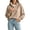h699_Beige, variant on Zormilly Oversized Sweaters for Women Long Sleeve Mock Neck Soft Sweaters with Buttons Business Casual Tops, S-3XL
