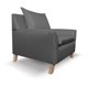 thumbnail image 3 of Sillón Victoria Sofamatch Tela Quantum Patas Natural gris oscuro, 3 of 7