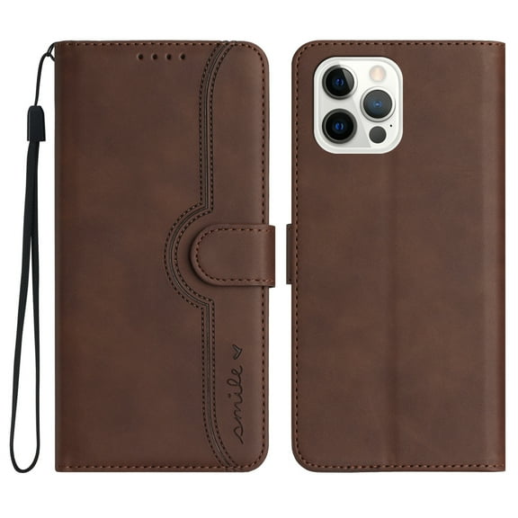 Jiahe Cover for iPhone 13 Pro Max, Wallet Case with Credit Card Holder,Shockproof Magnetic Anti-Scratch Premium Leather Cover with Card Slots Kickstand Cover Case, brown