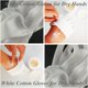 thumbnail image 4 of 12 Pairs Small Bulk White Cotton Gloves for Eczema, 100% Soft Breathable Moisturizing Hand Therapy Gloves for Night Sleep, 4 of 5