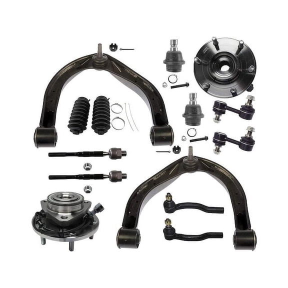 Front Control Arm Ball Joint Tie Rod and Sway Bar Link Kit - Compatible with 2008 - 2012 Nissan TITAN 2009 2010 2011