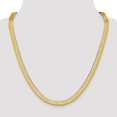 thumbnail image 2 of Solid 14K 6.5mm Silky Herringbone Chain Bracelet / Anklet, 2 of 3