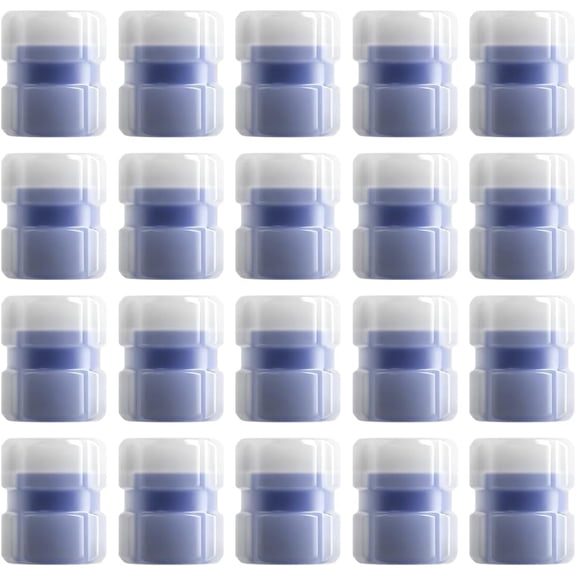 Glow in the Dark Tire Valve Caps, Fluorescent Stem Caps for Car SUV Truck Motorcycle Bicycle, Night Visibility Air Valve Cover Accessories, Durable Leak Resistant Design (Blue, 20pcs)