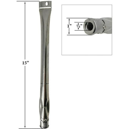 15" Burner Compatible With Camp Chef Flat Top 600 Gas Griddles