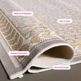 thumbnail image 5 of Safavieh Courtyard Candace Spotted Indoor/Outdoor Area Rug, Beige/Gold, 8' x 10', 5 of 13
