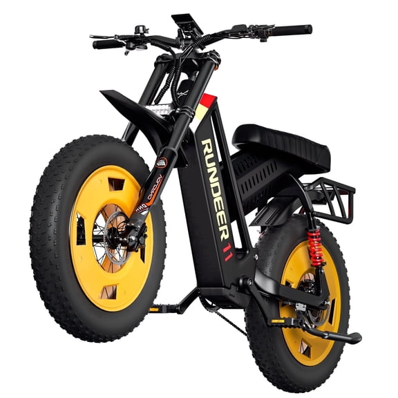 RUNDEER Electric Bike for Adults, 2500W Motor, 20"x4" Fat Tire E Bicycle, E Mountain Bike, 48V/20AH UL2849 Certified