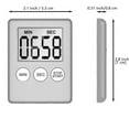 Wook Digital Kitchen Timer & Stopwatch Large Display Digits Simple