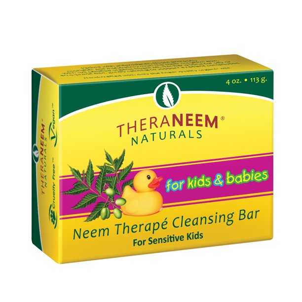 Theraneem Naturals Neem Therap Cleansing Bar for Kids & Babies For