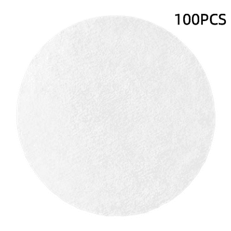 100Pcs Round Coffee Filter Paper for 51/56/58/60mm Moka Pot and Espresso Machine,Wood Pulp Filtration(60mm)