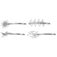 thumbnail image 1 of 4 pinzas para el pelo de Halloween, horquillas para el pelo estilo punk para mujer, decoración para el pelo, 1 of 2