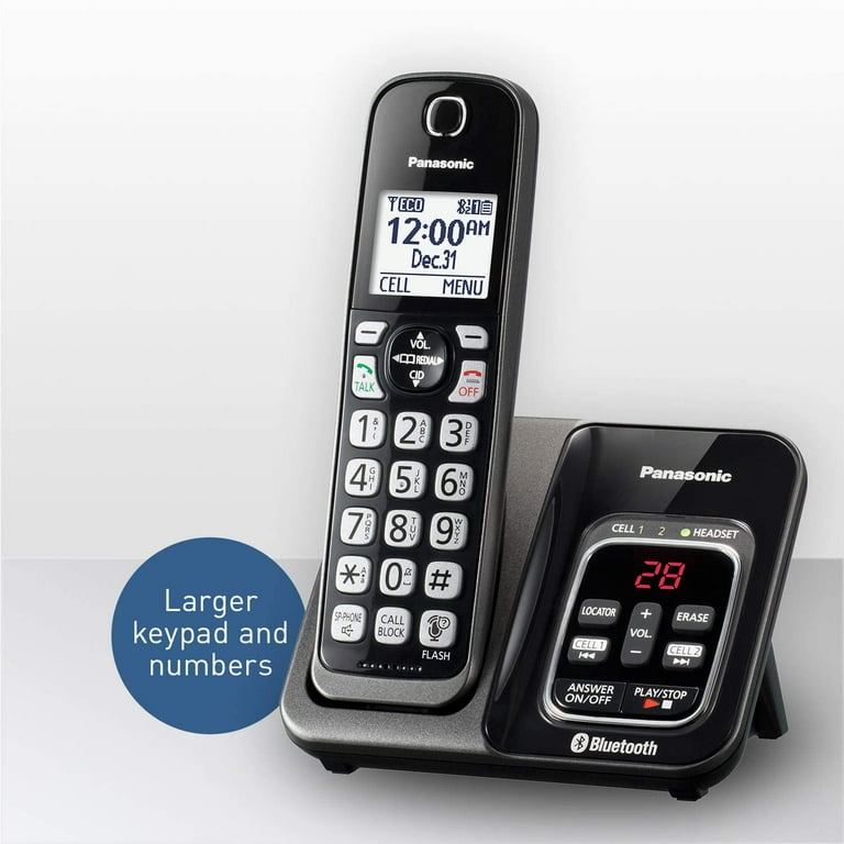 Panasonic Link2Cell Cordless Phone System with 3, Digital