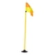 thumbnail image 4 of Bandera de esquina para campo de fútbol, ​​poste de advertencia, multifunción, ajustable, portátil, de 1,5 m, para entrenamiento de agilidad de fútbol, 4 of 8