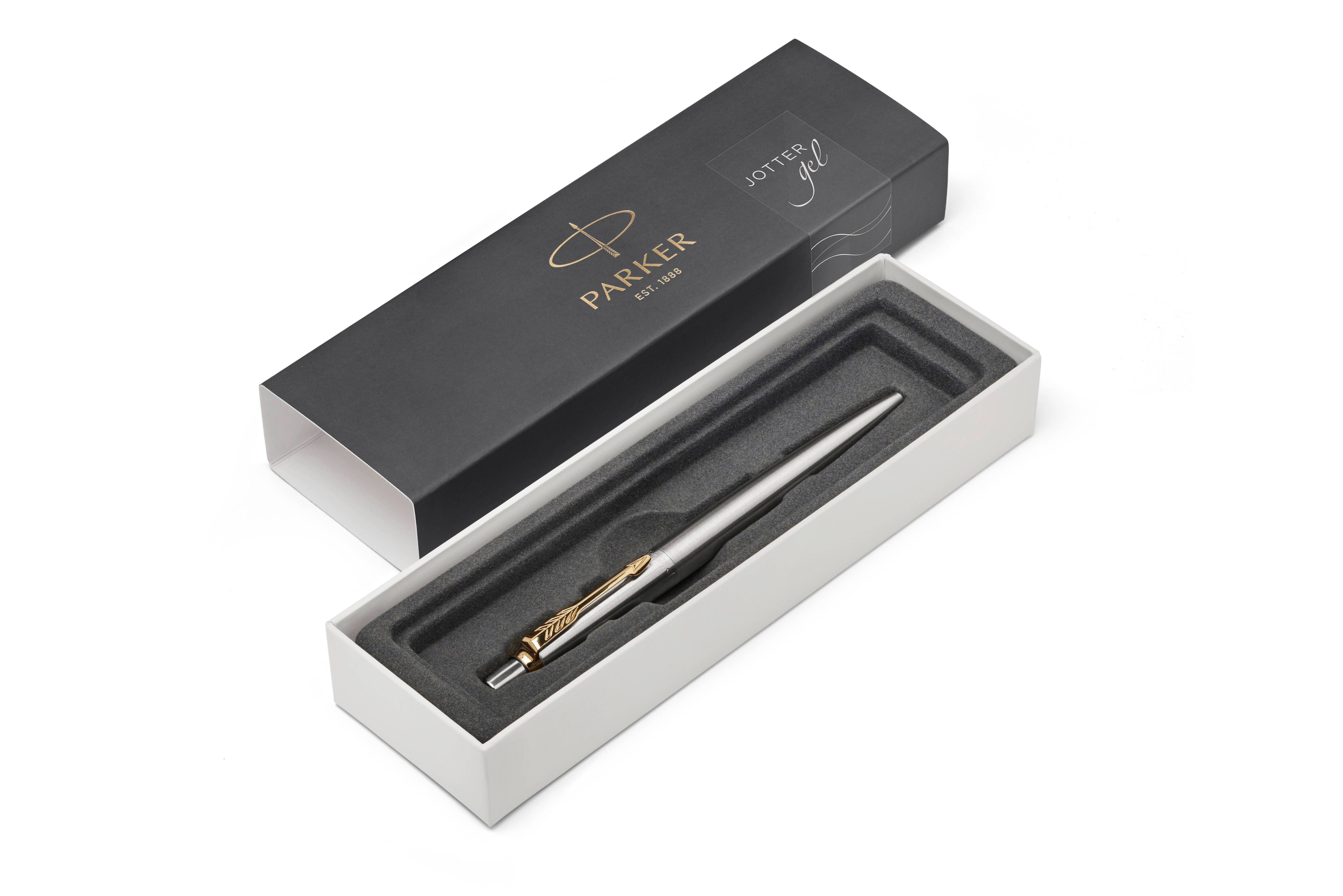 NEW PARKER Jotter Premium GEL Pen STREET BLACK MEDIUM BLACK INK 2020673 BOXED 