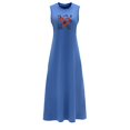 thumbnail image 2 of Vestido largo de verano para mujer, vestido de playa clásico de primavera, vestido de verano para caminar por la calle , m M, 2 of 7
