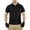 Black, variant on Men's Stretch Sport Golf Tops Short Sleeve Collared 3‑Button Shirts Quick‑Dry Moisture‑Wicking Breathable Big & Tall Workwear Tees with Pockets Gray L