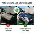 thumbnail image 4 of Golf Cart Seat Covers for 2 Seater, Coastal Wave Soft Microfiber Cart Seat Towel Blanket, Japanese Style Ocean Fish Blue Absorbent Breathable Non Slip Bench Seats Protector for Golf Course 51"x31", 4 of 9