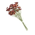 thumbnail image 2 of Ramo de flores artificiales de tallo largo para manualidades, decoración, flores falsas Rojo, 2 of 9