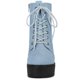thumbnail image 2 of Botines Allegra K de tacón grueso con Cordón Y cremallera para Mujeres Azul vaquero 37, 2 of 5