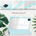 thumbnail image 5 of SaniMore Case for iPad Pro 11 2022/2021/2020/2018, iPad Air 5th/4th Generation/ipad 10.9" 2020, Auto Sleep/Wake Shock Resistant Pencil Holder Stand Transparent Slim Anti-fall Tablet Shell, Light Blue, 5 of 8