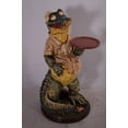 thumbnail image 3 of Crocodile Butler Large Statue, 3 of 8