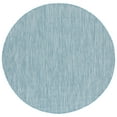 thumbnail image 5 of SAFAVIEH Courtyard Blazhe Chevron Indoor/Outdoor Runner Rug, Aqua/Grey, 2'3" x 22', 5 of 10