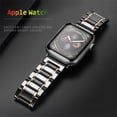thumbnail image 3 of Ceramic Strap for Apple Watch Band 45mm 41mm 44mm 40mm 42mm 38mm iWatch Stainless steel bracelet apple watch series 7 6 se 5 4 3, 3 of 7