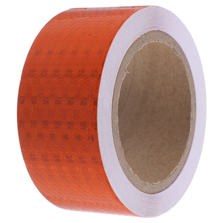 Worgeous  Reflective Adhesive Tape Caution Duct Belt Nail Stickers Orange