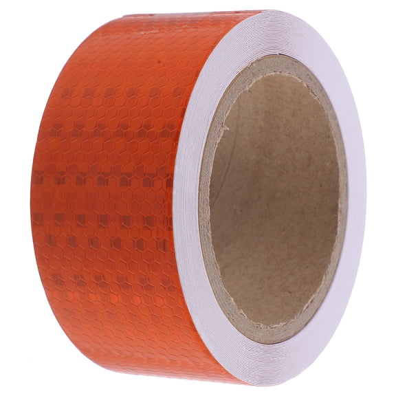 Worgeous  Reflective Adhesive Tape Caution Duct Belt Nail Stickers Orange
