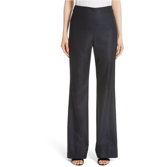 Pantalones casuales St. John Bird's Eye para mujer azul 4